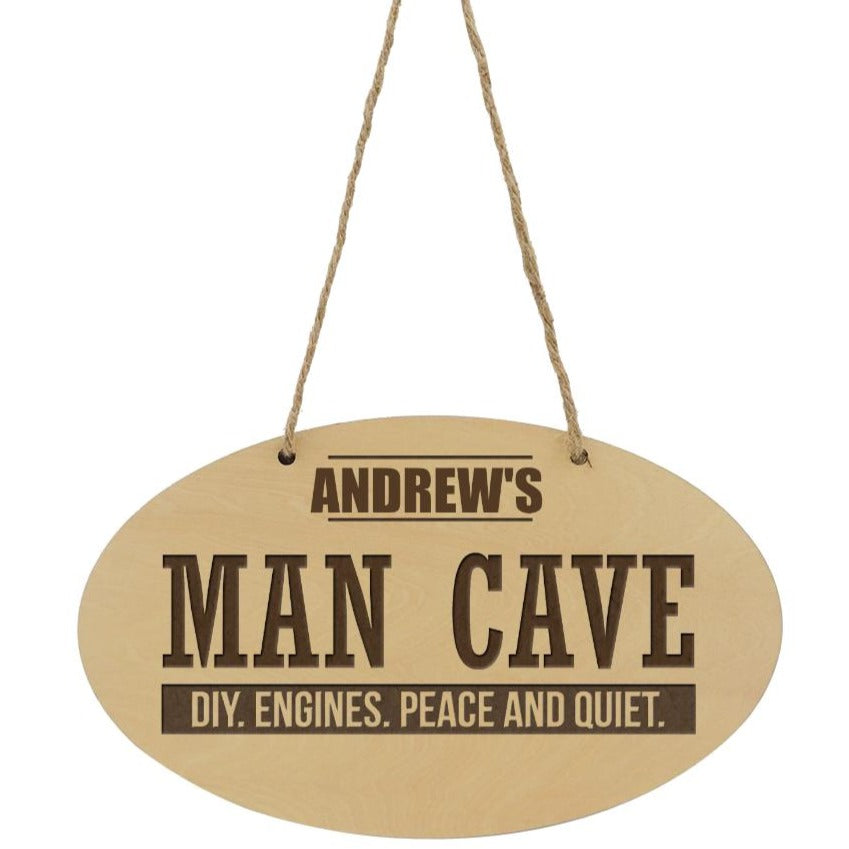 Man Cave Personalised Plaque Sign - Perham Prints