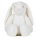 Personalised White Bunny Rabbit Animal Floppy Ears Teddy Cuddle Toy - 1