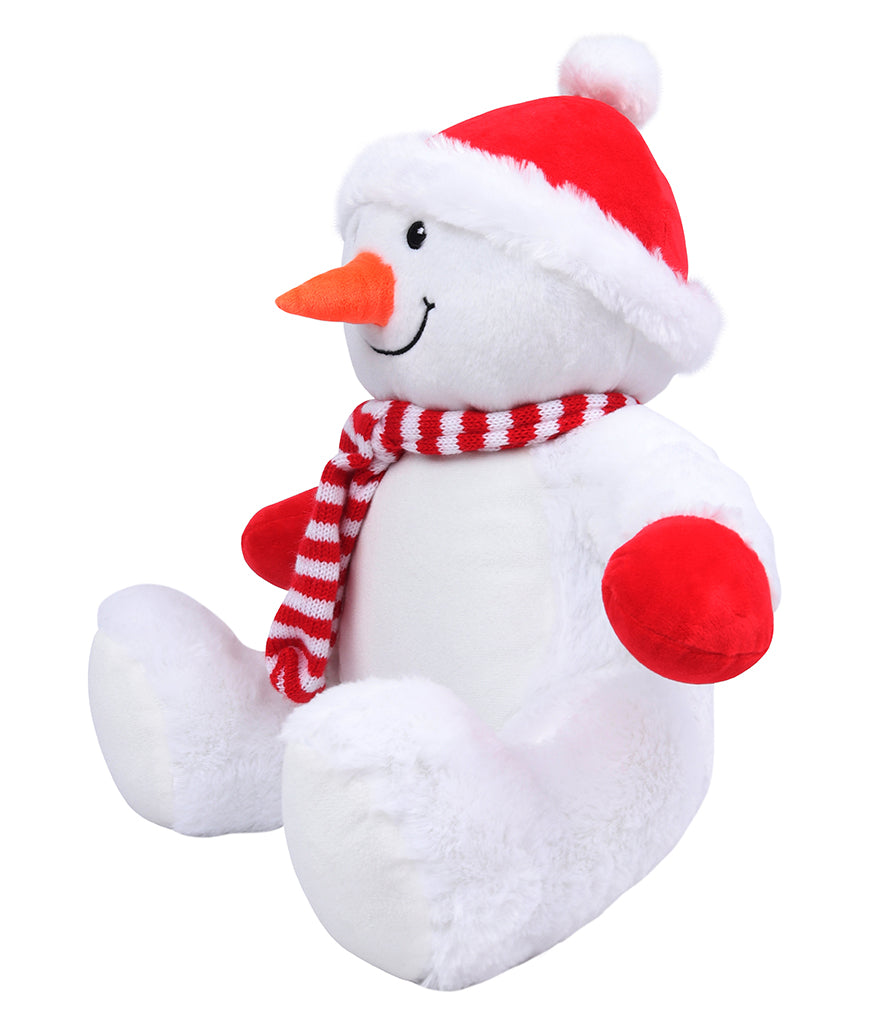 Personalised Large Snowman Animal Christmas Teddy Cuddle Toy - Perham Prints