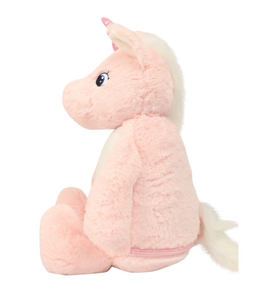 Personalised Pink Unicorn Animal Teddy Cuddle Toy - Perham Prints