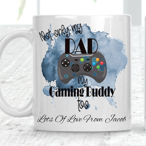 Not Only My Dad My Gaming Buddy Too Xbox Style Cup Mug