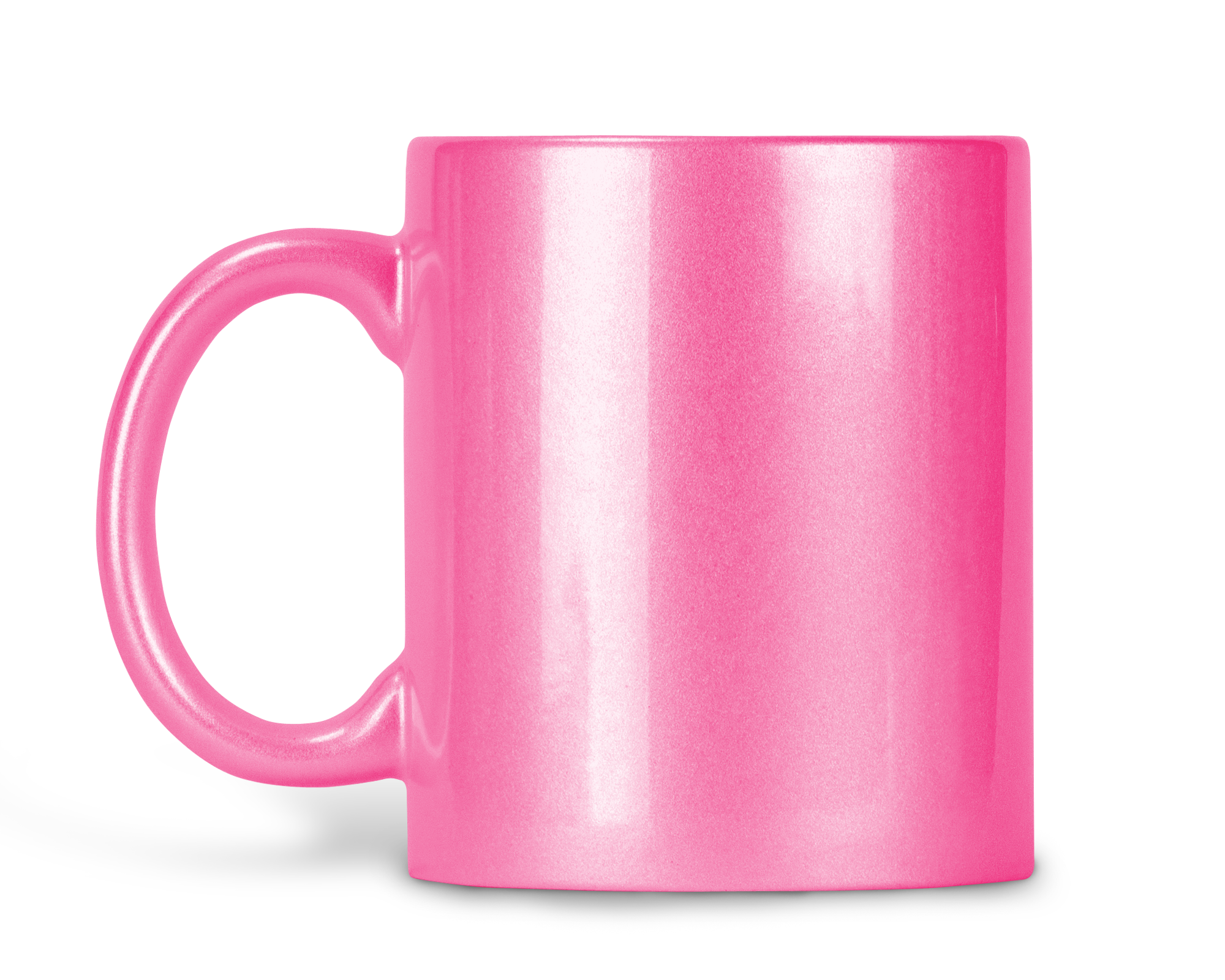 Personalised Pink Glitter Photo Picture Mug Add Text - Perham Prints