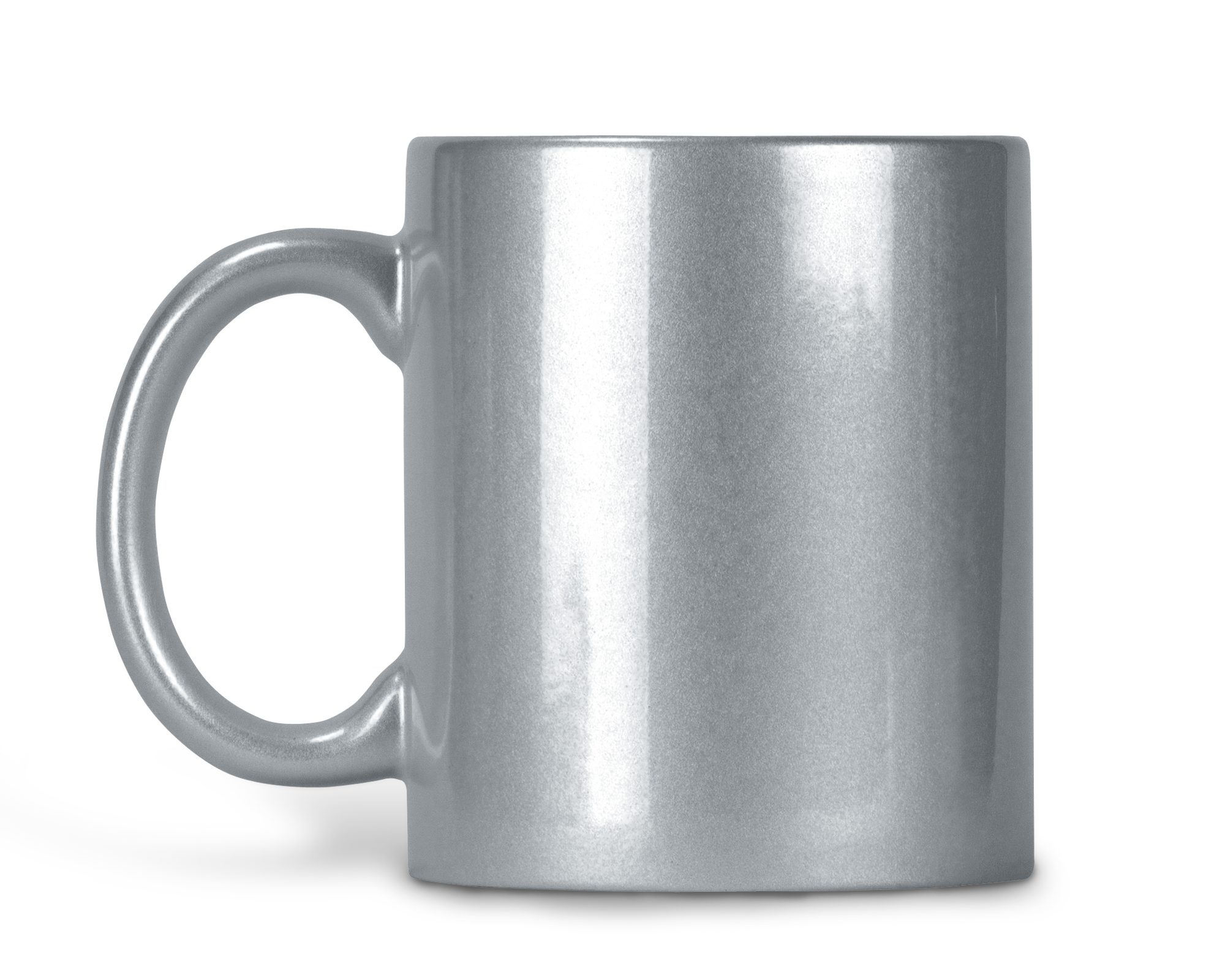 Personalised Silver Glitter Photo Picture Mug Add Text - Perham Prints