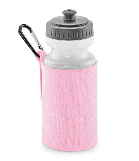 Personalised Classic Pink Water Bottle and Holder