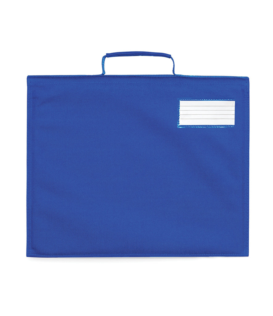Fully Personalised Royal Blue Classic School Book Bag Quadra - Perham Prints