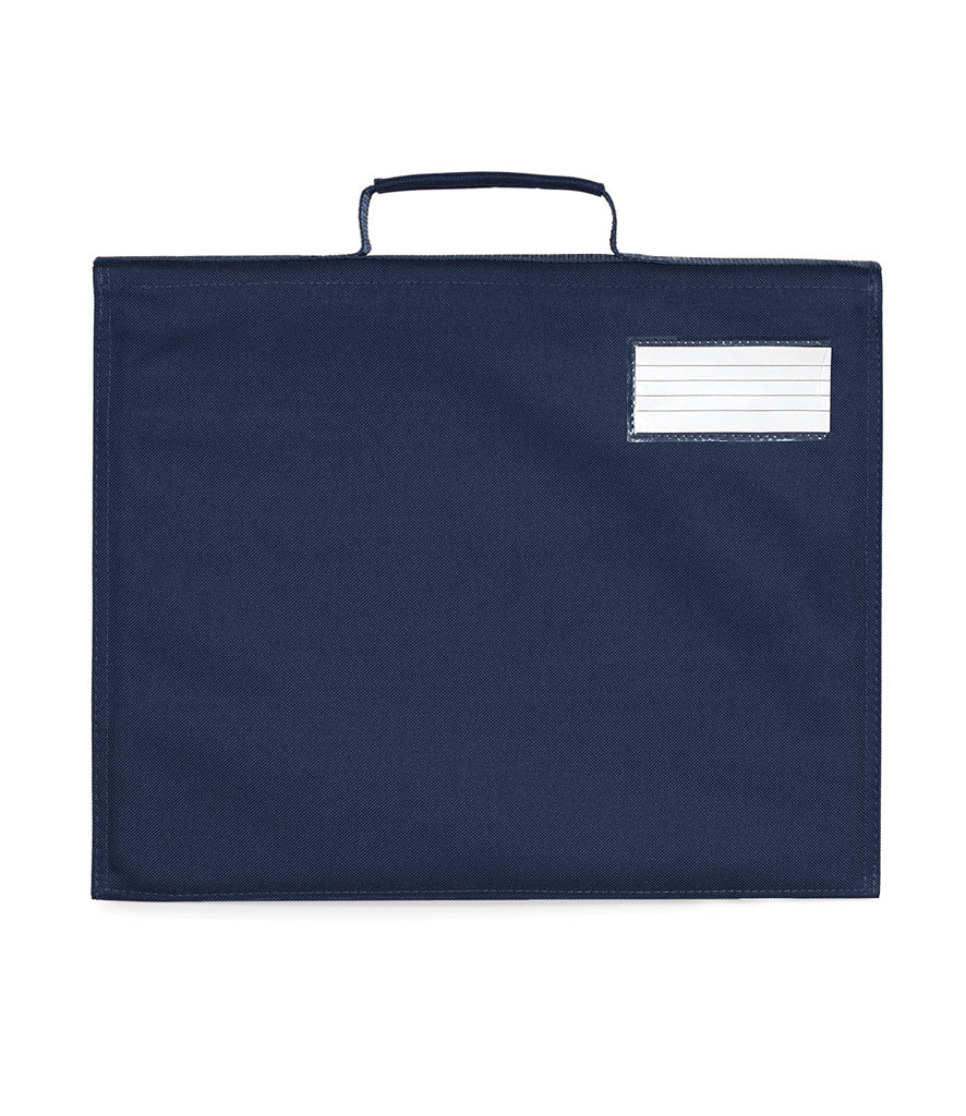 Fully Personalised Navy Blue Classic School Book Bag Quadra - Perham Prints