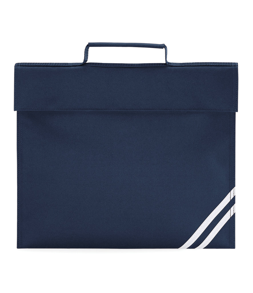 Fully Personalised Navy Blue Classic School Book Bag Quadra - Perham Prints