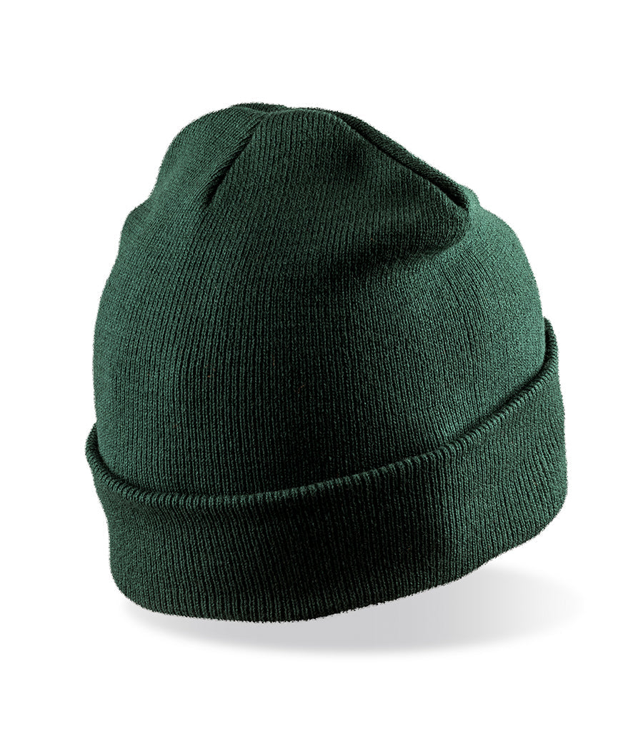 Fully Personalised Result Core Bottle Green Beanie Hat - Perham Prints