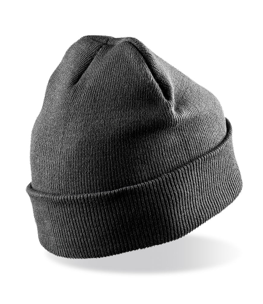 Fully Personalised Result Core Grey Beanie Hat - Perham Prints