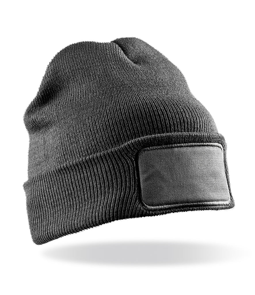 Fully Personalised Result Core Grey Beanie Hat - Perham Prints