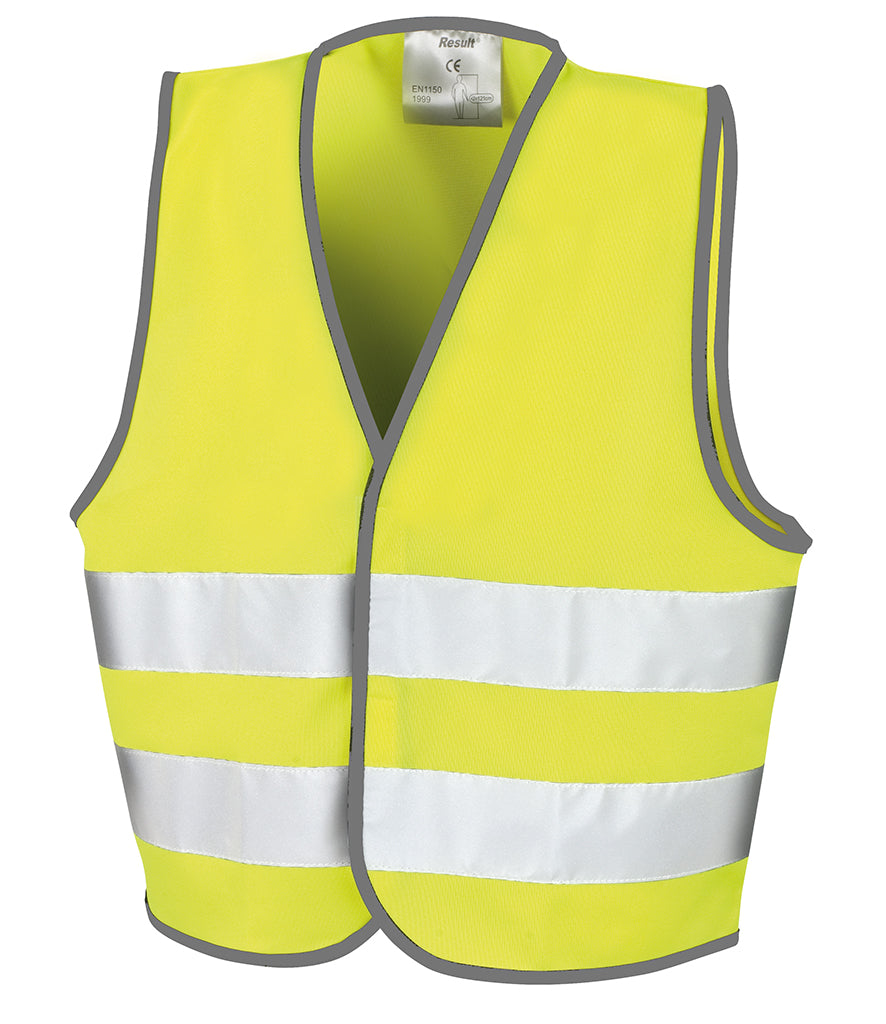 Fully Personalised With Your Logo UNISEX Fluorescent Yellow Hi-Vis High Visibility Vest - Perham Prints
