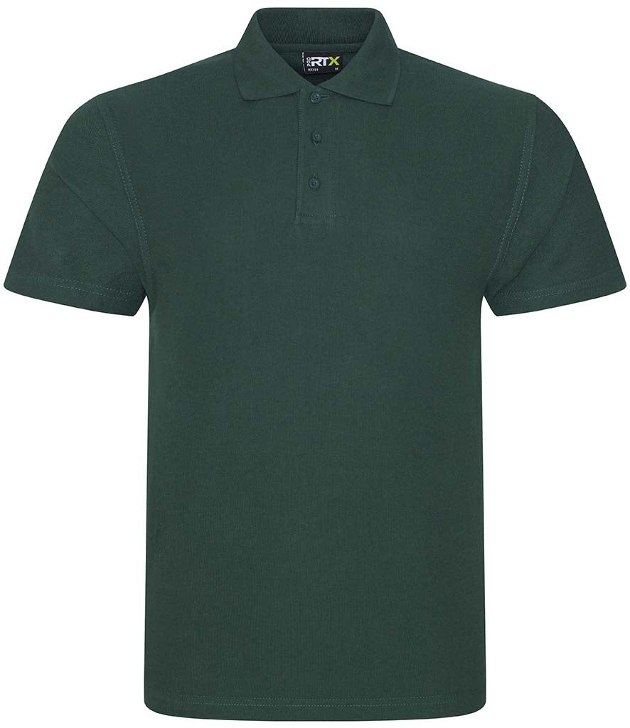 Fully Personalised Bottle Green UNISEX Pro RTX Polo Shirt - Create Your Design - Perham Prints