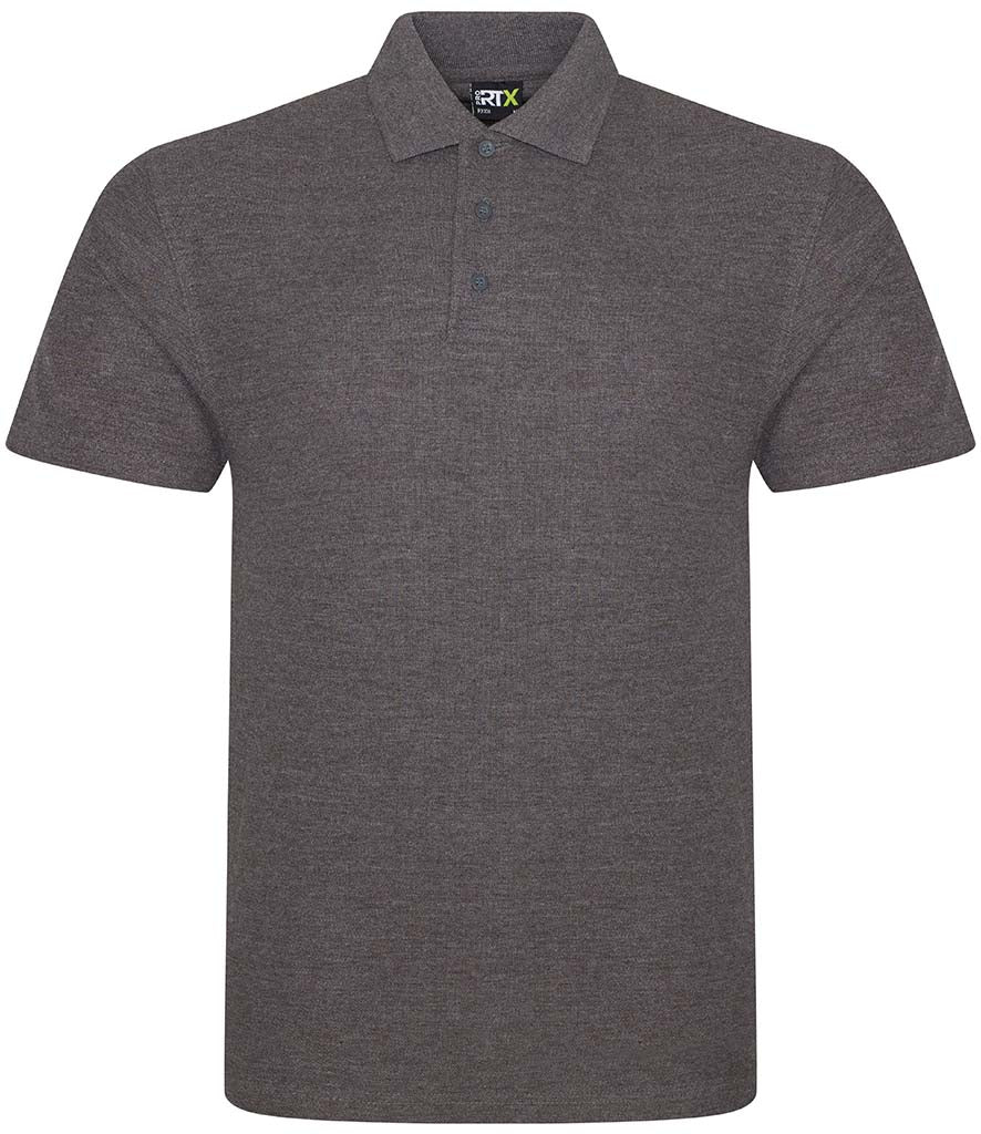 Fully Personalised Charcoal Grey UNISEX Pro RTX Polo Shirt - Create Your Design - Perham Prints