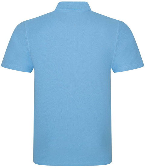 Fully Personalised Duck Egg Blue (light blue) UNISEX Polo Shirt - Create Your Design - 0