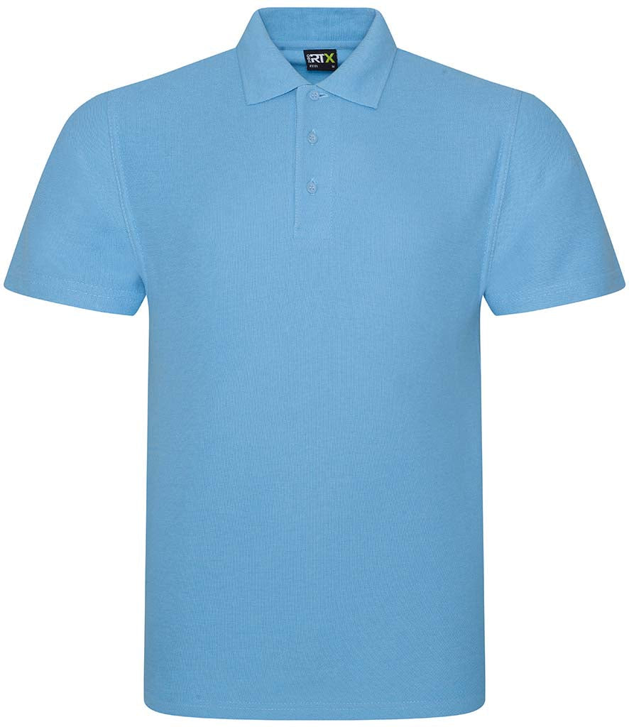 Fully Personalised Light Blue UNISEX Pro RTX Polo Shirt - Create Your Design - Perham Prints