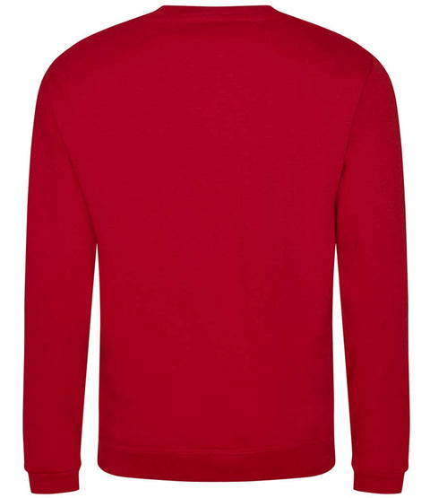 Fully Personalised Red UNISEX Sweatshirt Jumper - 0