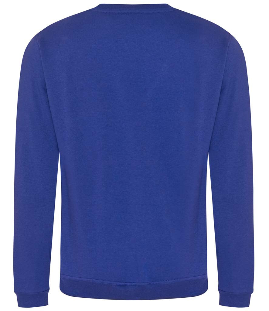 Fully Personalised Royal Blue UNISEX AWDis Sweatshirt Jumper - Perham Prints