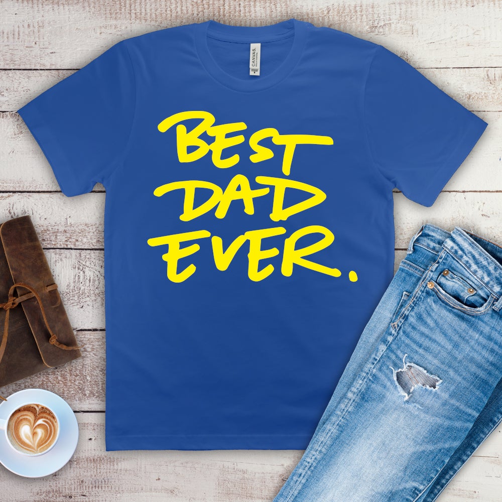 Best Dad Ever Personalised Gildan Tshirt - Perham Prints