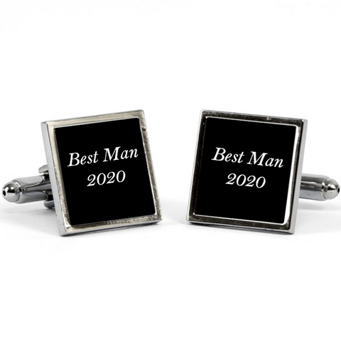 Personalised Cufflinks Silver Personalise with any photo or text