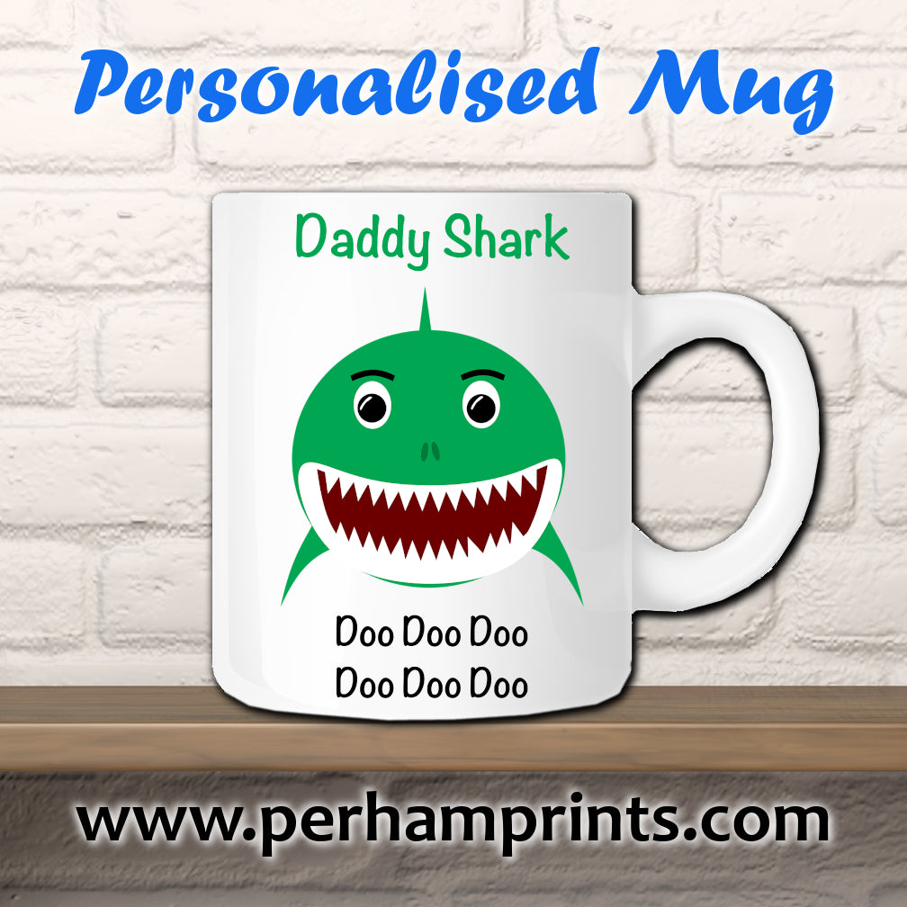 Daddy Shark Do Do Do Do Do Do Custom Cup - Perham Prints