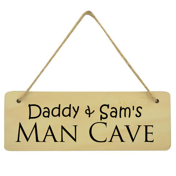 Daddy and Baby Man Cave Custom Name Plaque - 1