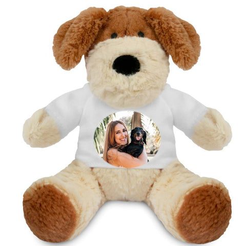 Personalised Photo Darcy Dog Animal Teddy Cuddle Toy