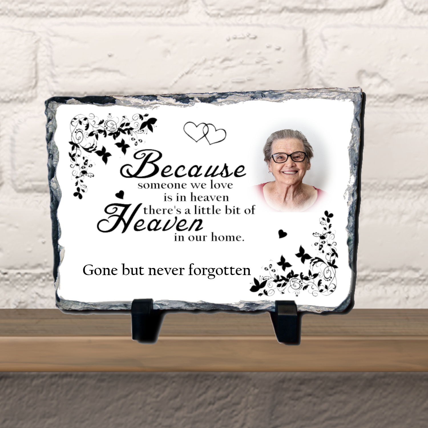 Personalised Memorial Photo Slate Someone We Love Is In Heaven - Perham Prints