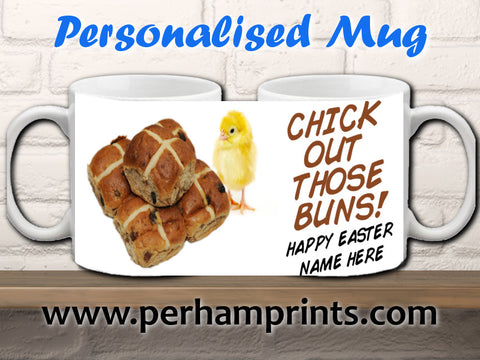 Easter Cup/Mug - Chick Out Those Buns!