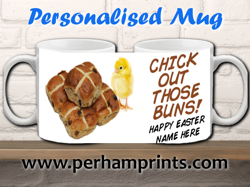 Easter Cup/Mug - Chick Out Those Buns! - Perham Prints