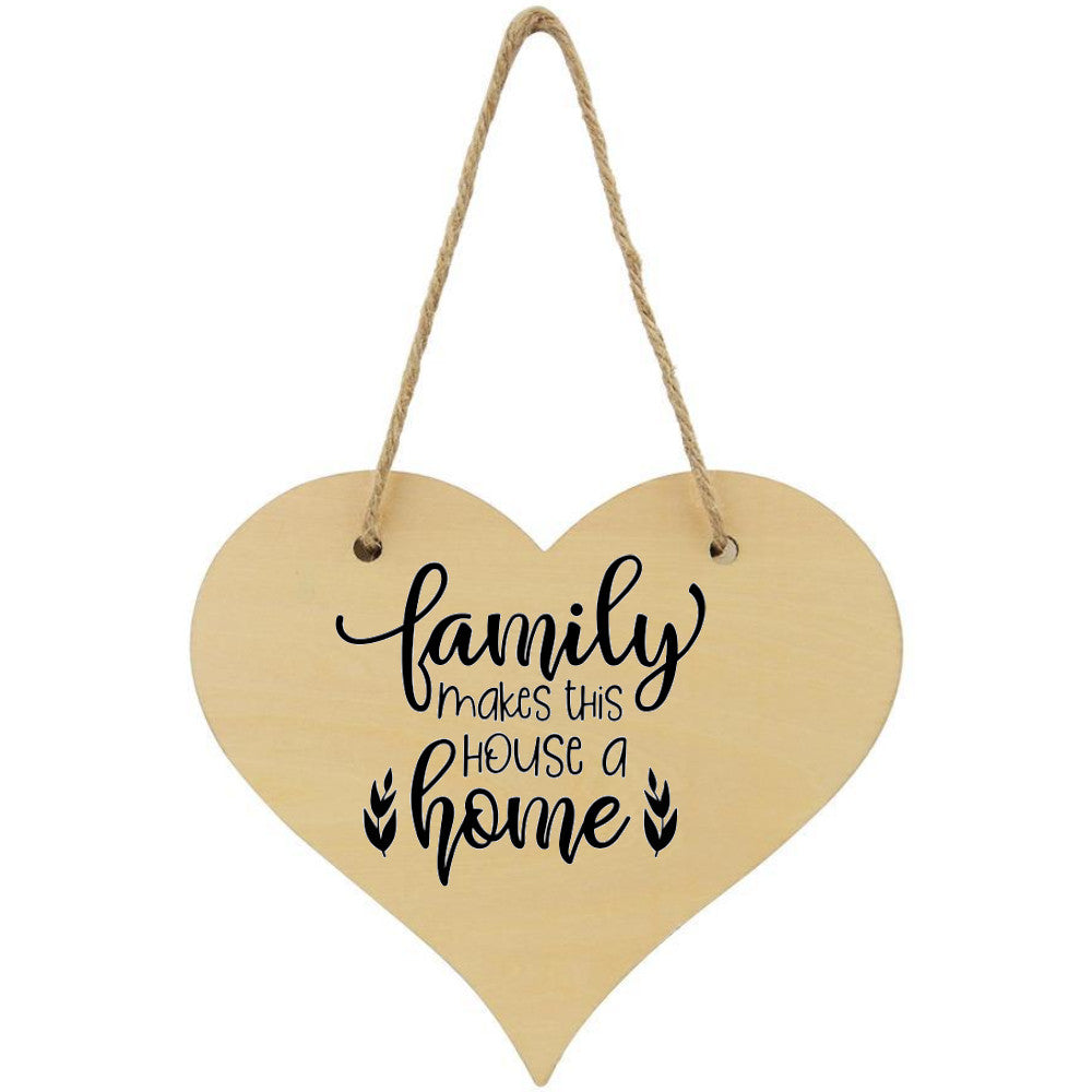 Family Makes This House A home Plaque - Perham Prints