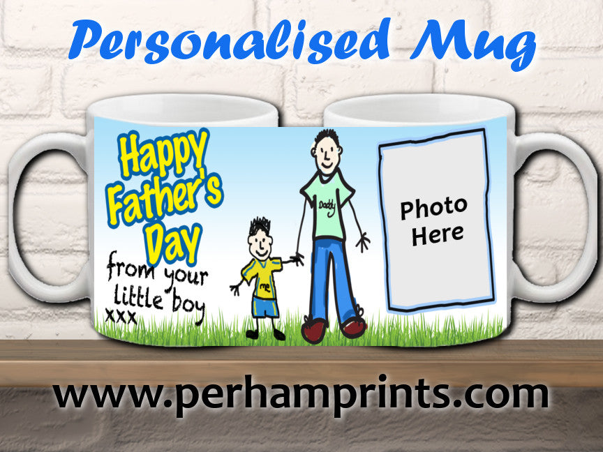 Father's Day Gift from son - Personalised Mug - Perham Prints