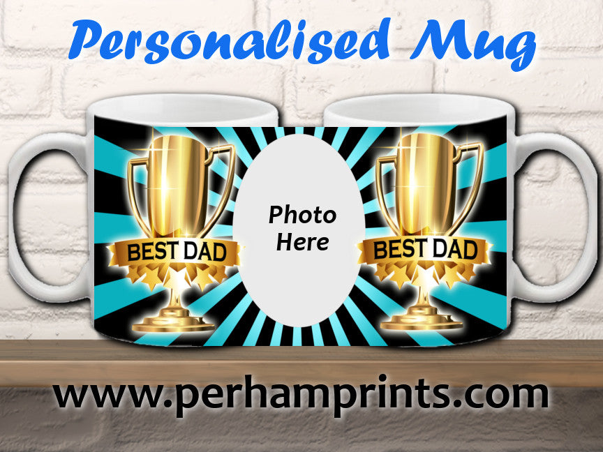 World's Best Dad Award - Personalised Photo Cup - Perham Prints