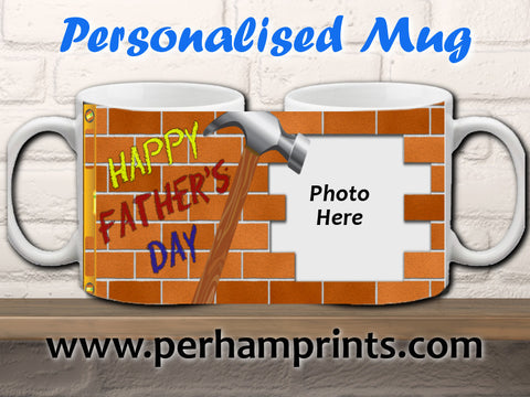 Personalised Builder/DIY Father's Day Cup