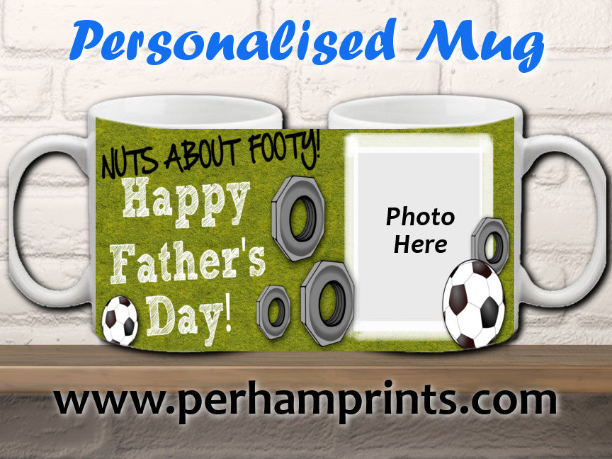 Father's Day Gift - Football Fan - Personalised Mug - Perham Prints