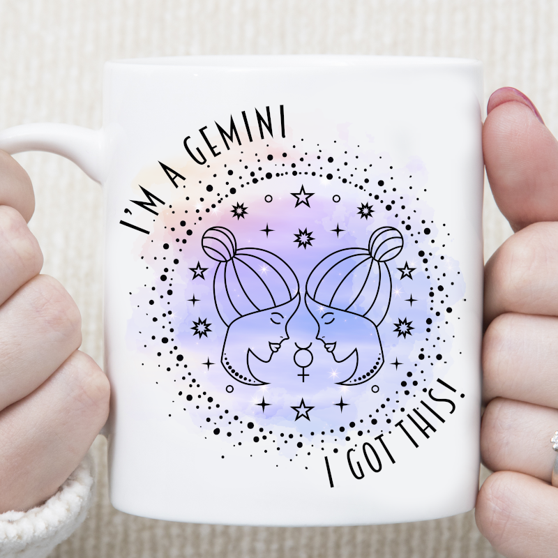 I'm A Gemini I Got This Star Sign Zodiac Custom Mug - Perham Prints