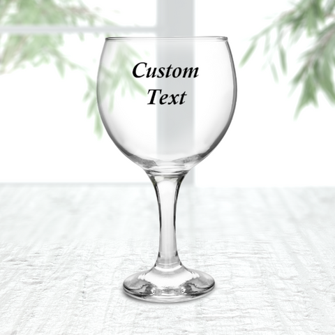 Personalised Gin Glass Customise With Text