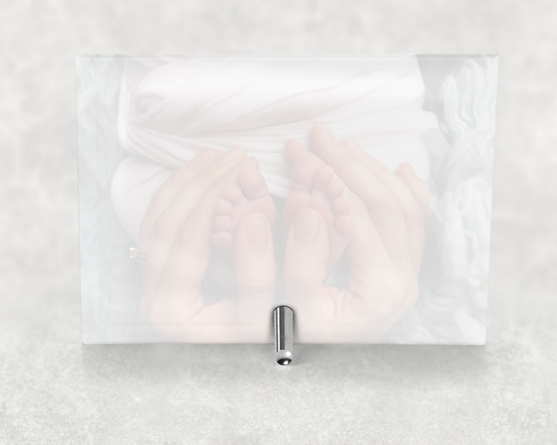 Personalised Picture Photo Free-Standing Glass Stand - Perham Prints