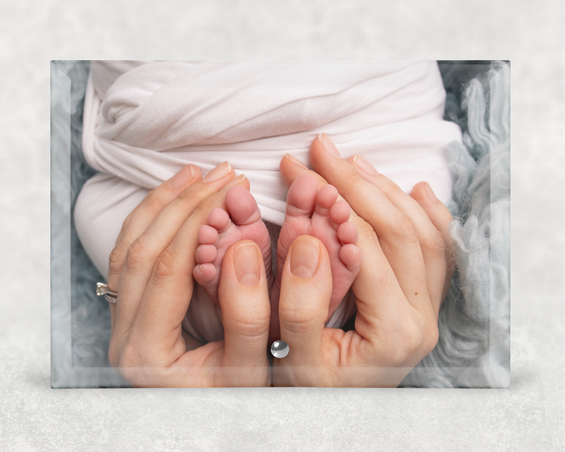 Personalised Picture Photo Free-Standing Glass Stand - Perham Prints