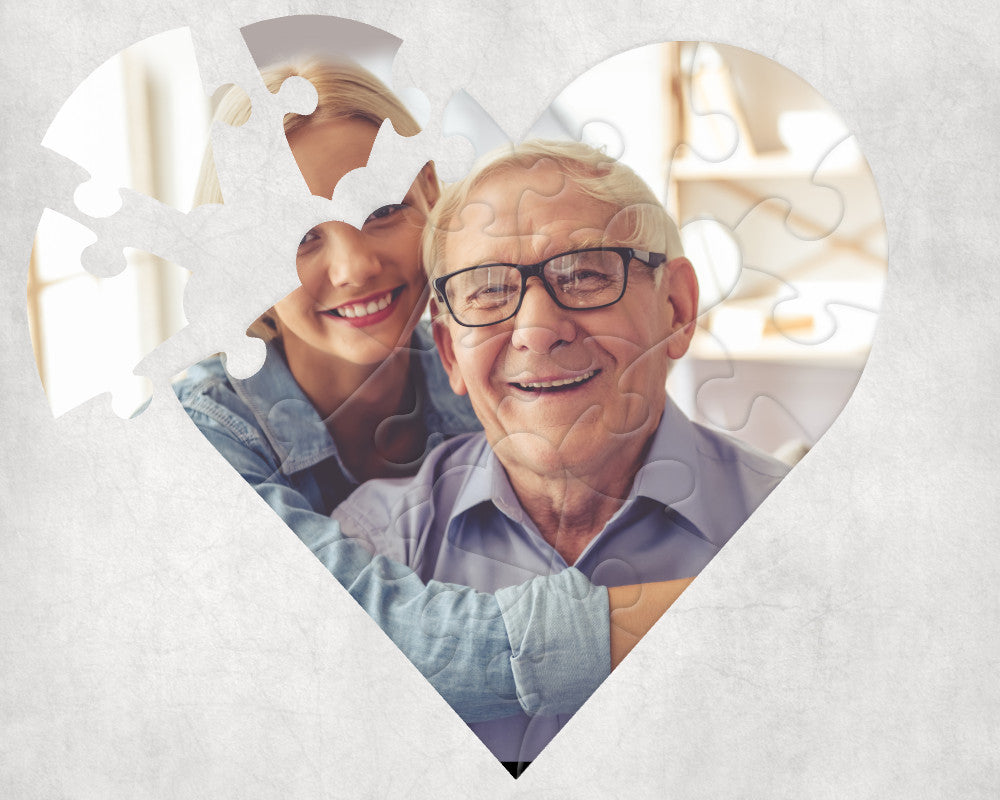 Personalised Jigsaw Heart 20x20cm - Perham Prints
