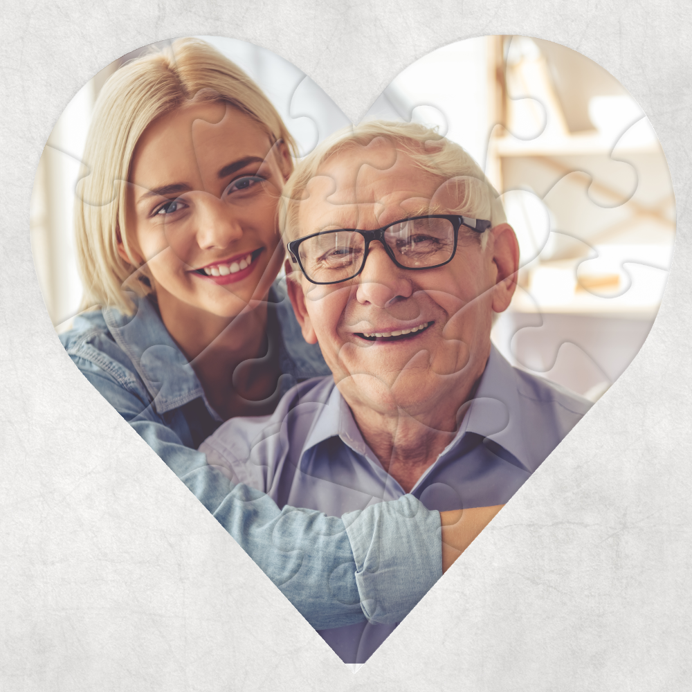 Personalised Jigsaw Heart 20x20cm - Perham Prints