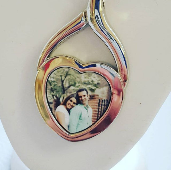 Personalised Heart Picture Photo Necklace - 1