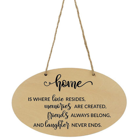 Home Is Where Love Resides Plaque