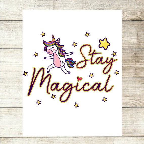 Stay F*cking Magical Adult Gift Custom Photo Card - 2