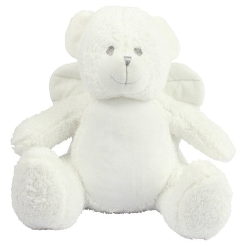 Personalised Large White Angel Animal Teddy Cuddle Toy