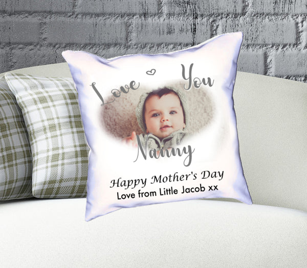 Personalised Mother's Day Cushion Heart - 1