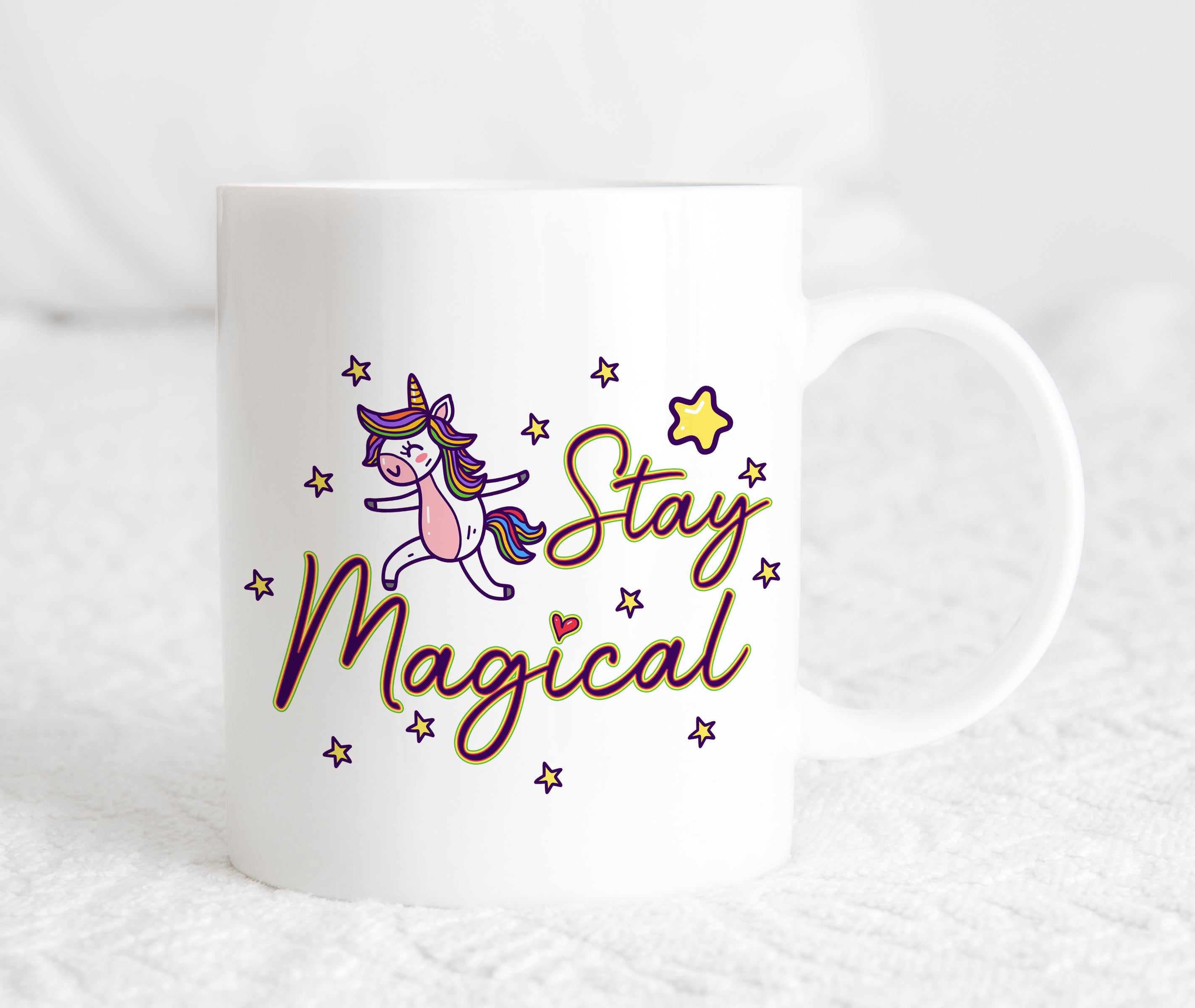 Stay F*cking Magical Unicorn Censored Option Cup Mug Adult Gift - Perham Prints
