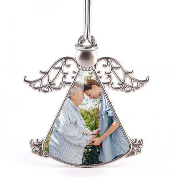 Christmas Decoration In Memory Of Angel Wing Photo Ornament - Perham Prints