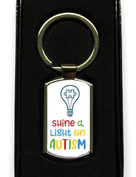 Shine A Light On Autism Keyring