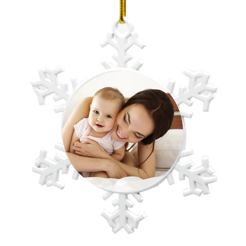 Christmas Decoration Metal Snowflake Ornament - Perham Prints