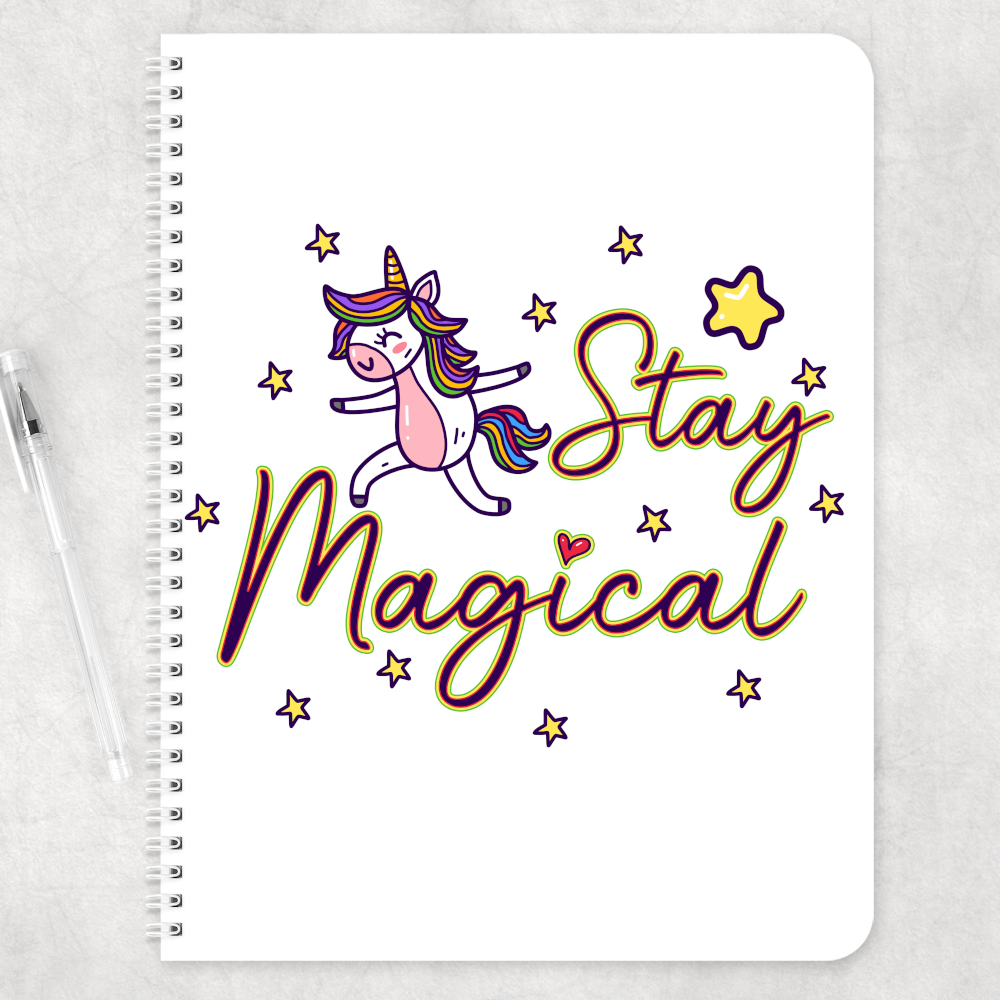Stay F*cking Magical A4 Personalised Note pad Note book - Perham Prints
